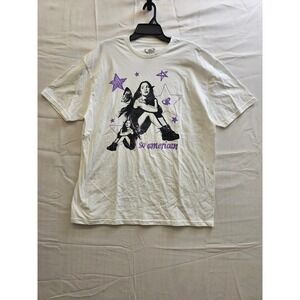 Olivia Rodrigo GUTS So American‎ White Graphic T-Shirt Womens 1X New 39651054